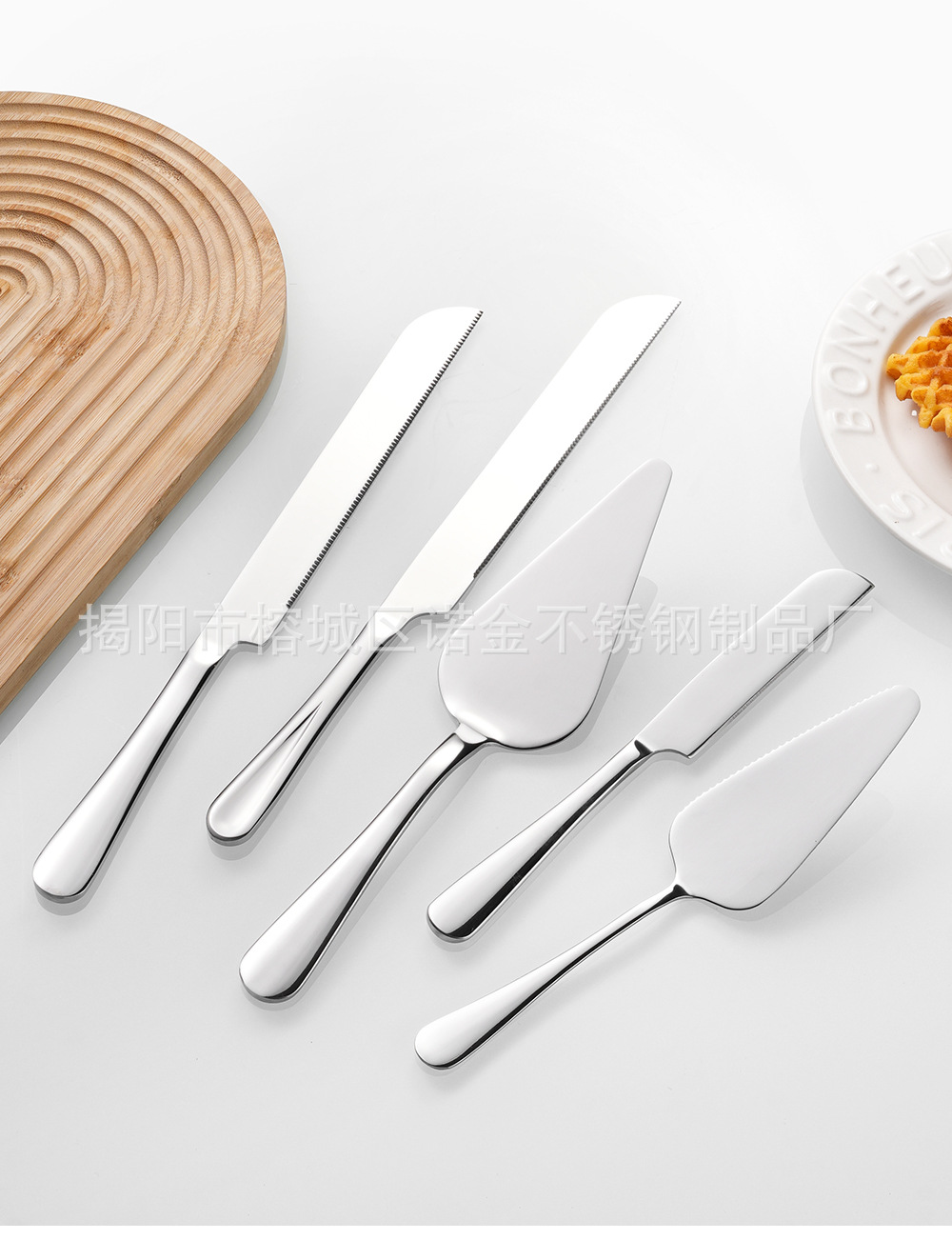 跨境蛋糕刀铲不锈钢蛋糕铲芝士奶油刮刀长柄面包刀披萨刀烘焙工具详情11