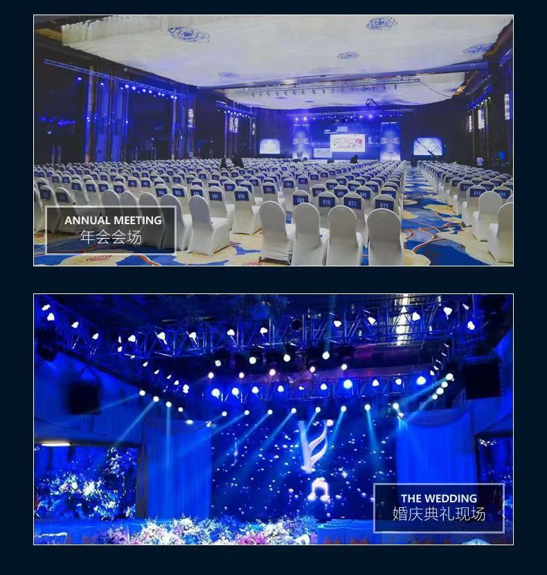 54颗3W全彩帕灯舞台灯led染色灯婚礼宴会厅直播舞台灯光秀频闪详情4