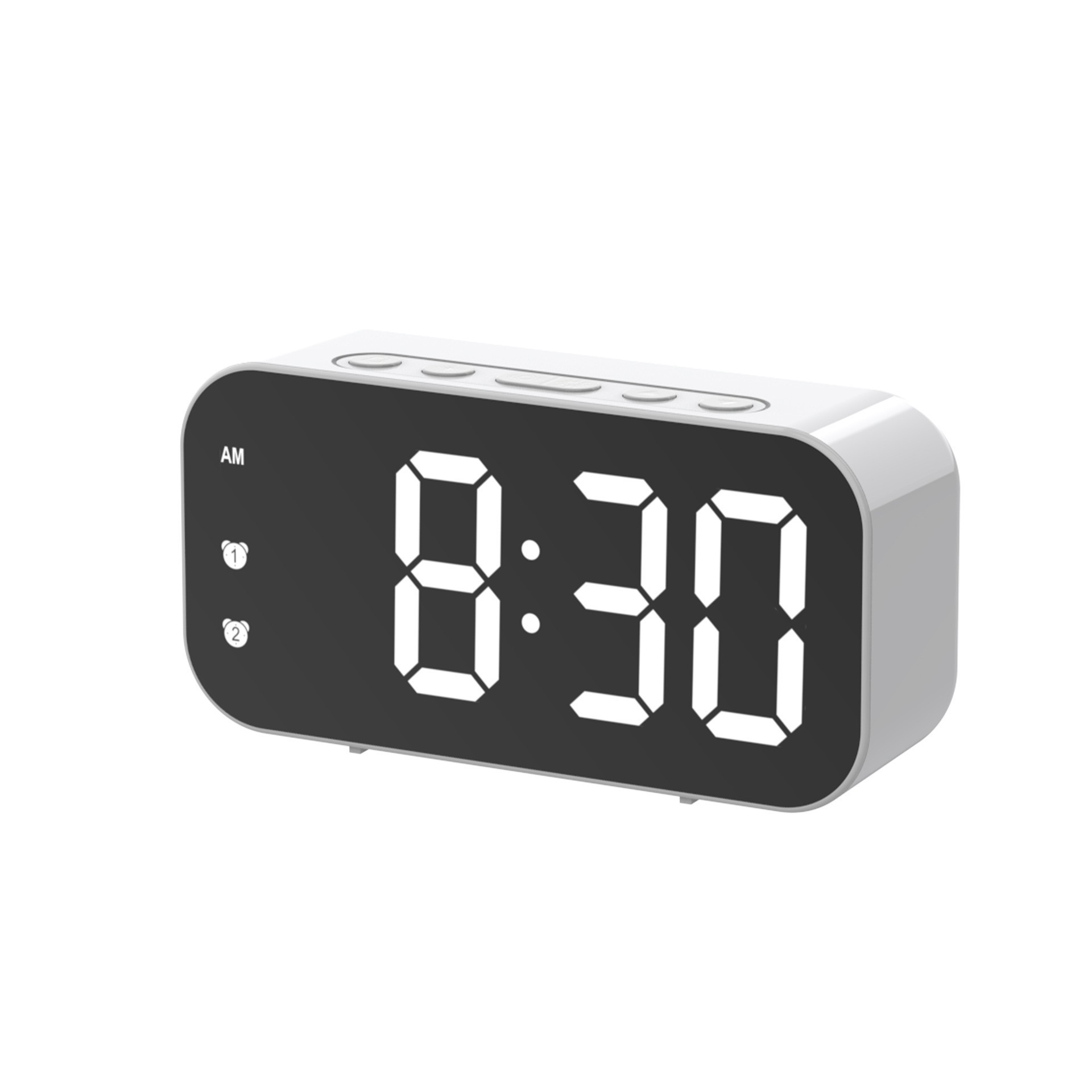Color screen simple LED electronic alarm clock, student plug-in dual-purpose small alarm clock, digital clock, voice-controlled temperature clock pic 24