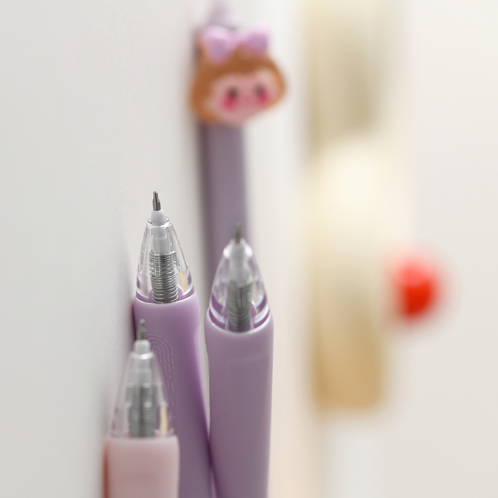 Chenxi Summer Garden Party Press Erasable Pen 1+2 Set, blue pen core ST pen tip 0.5mm, smooth writing pic 19