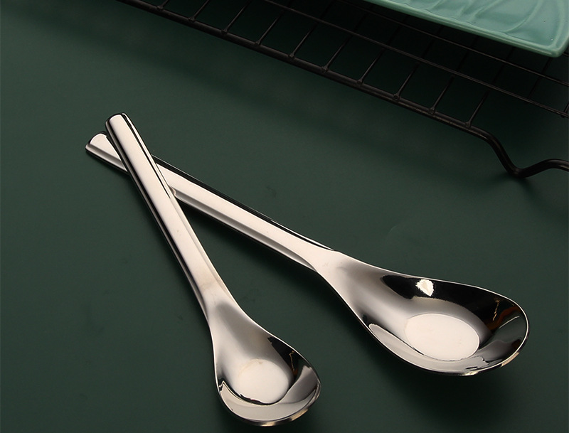 304勺子批发勺子316不锈钢汤勺家用调羹小餐勺商用超市货源平底勺详情15