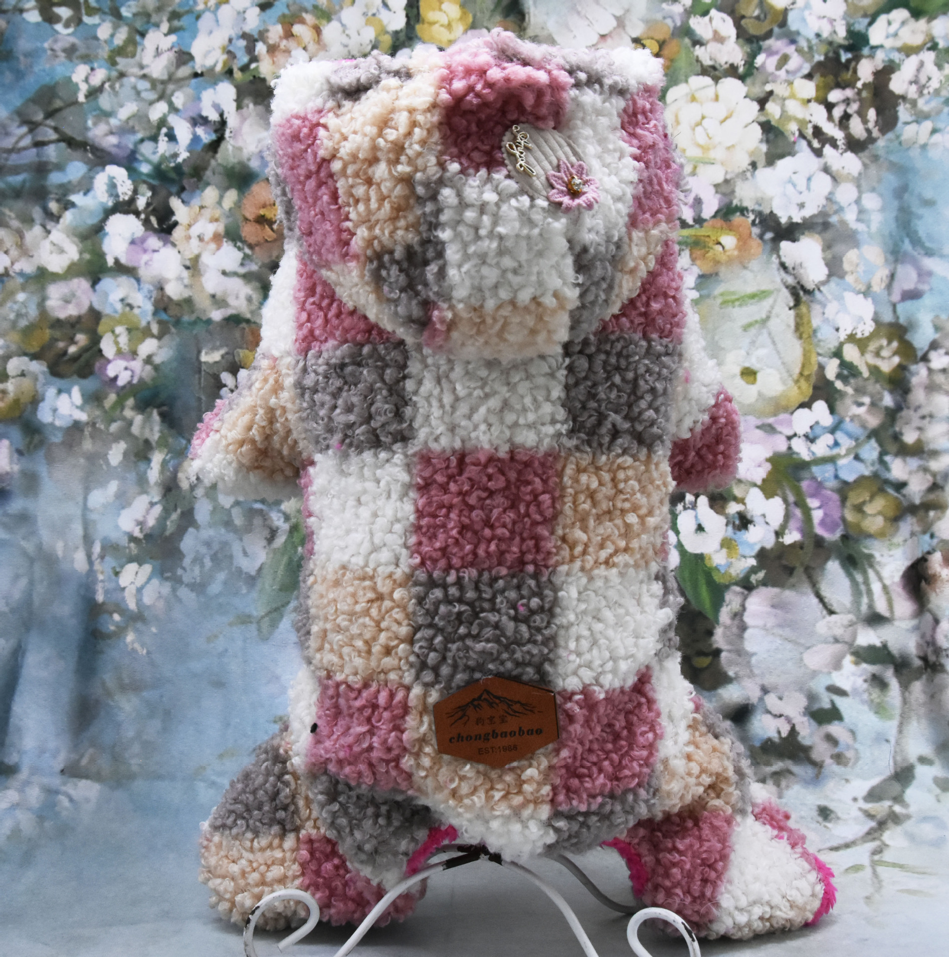 T in-stock thickened teddy fleece clothes, warm dog clothes for autumn and winter, four-legged checked cotton clothes, pet four-legged clothes pic 11