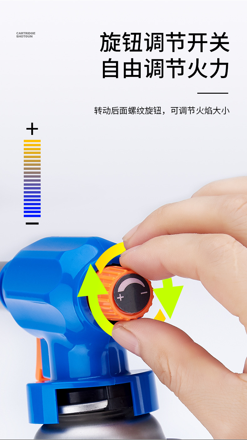 158 Multi-functional kitchen outdoor spray gun head for burning pig hair 360° inverted portable cartridge pic 9