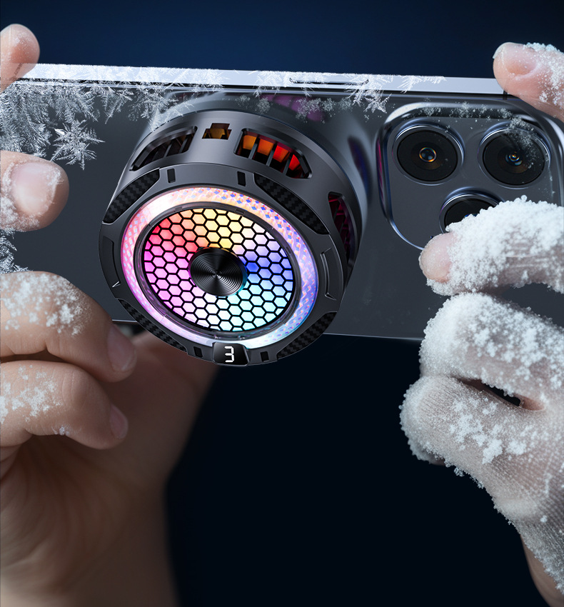 手机散热器降温神器半导体制冷超静音打游戏三档磁吸电竞直播专用详情23