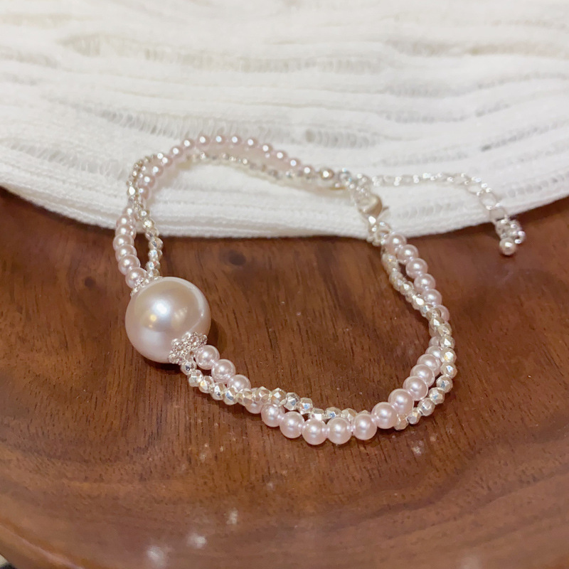 法式时尚珍珠双层项链女个性百搭气质温柔优雅锁骨链轻奢简约颈链详情8