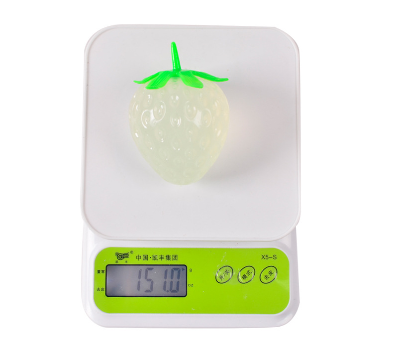 快手同款遇紫外钱变色麦糖草莓TPR慢回弹捏捏乐发泄解压儿童玩具详情13