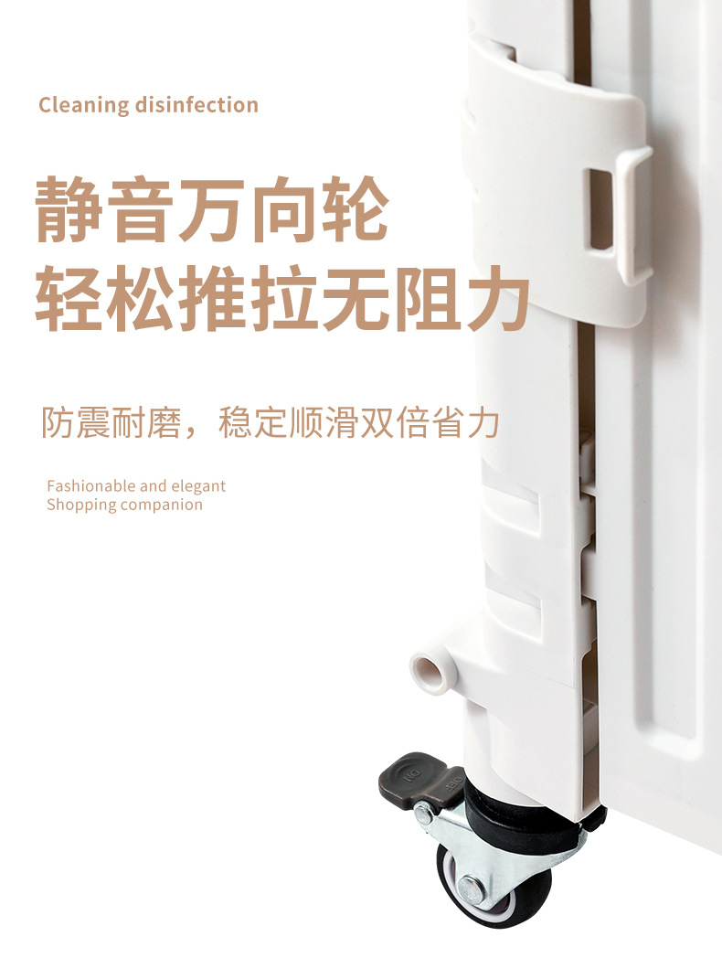 【源头工厂】购物车折叠购物车超市摆摊买菜车超市小拉车塑料收纳详情10