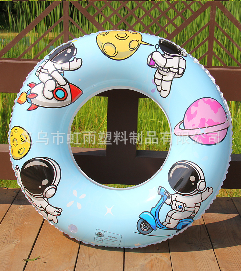 虹雨新款宇航员游泳圈白色太空泳圈充气腋下圈儿童卡通系列救生圈详情7