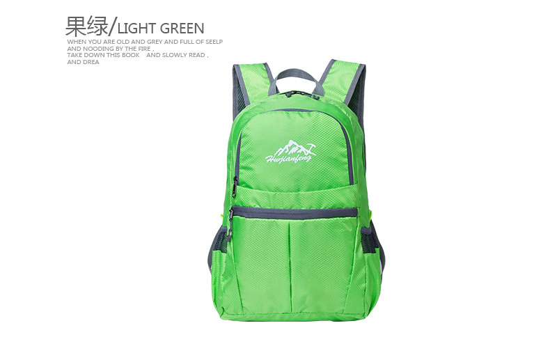 【PLUS Exclusive 】 Lightweight folding bag, wear-resistant and water-repellent Oxford fabric printed backpack, outdoor travel backpack pic 19