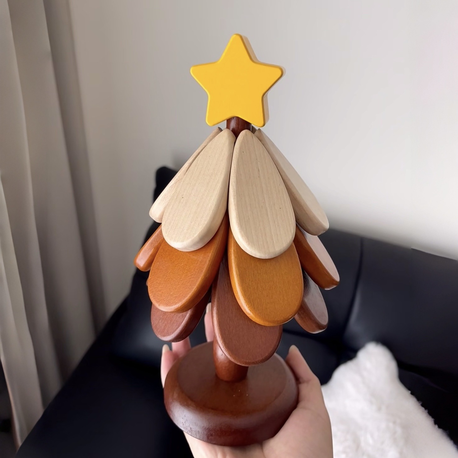 圣诞树隔热垫创意餐垫杯垫全实木防烫耐高温锅垫餐边柜摆件装饰品详情2