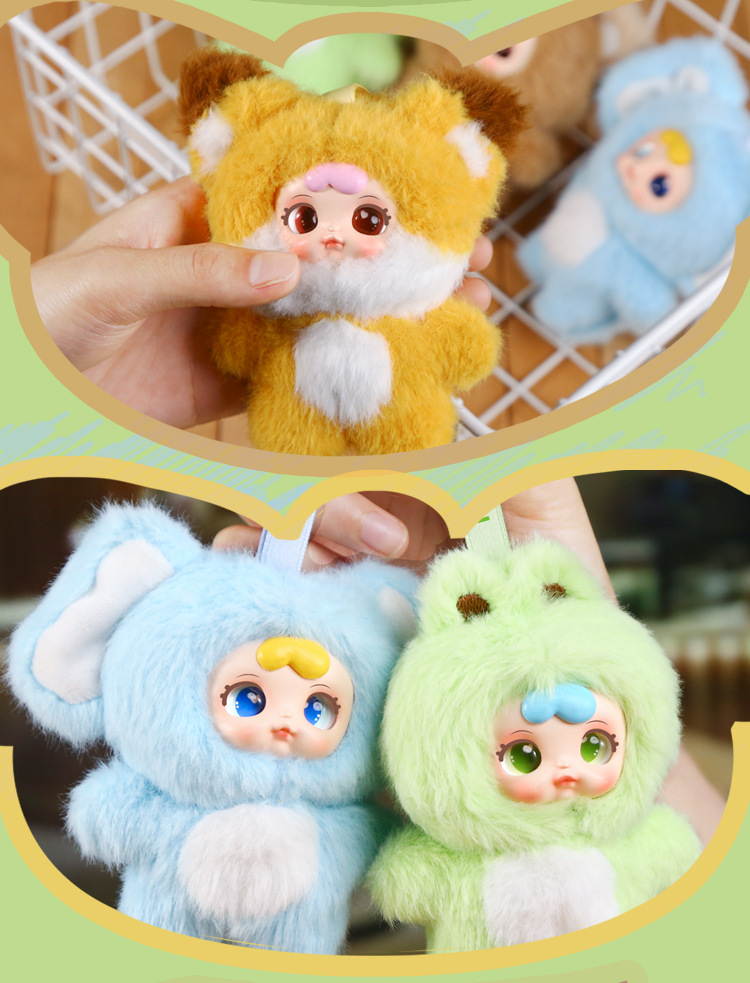 Cartoon plush girl milk candy blind box, trendy plush toy, plush pendant blind box, cute animal party blind box decoration pic 17