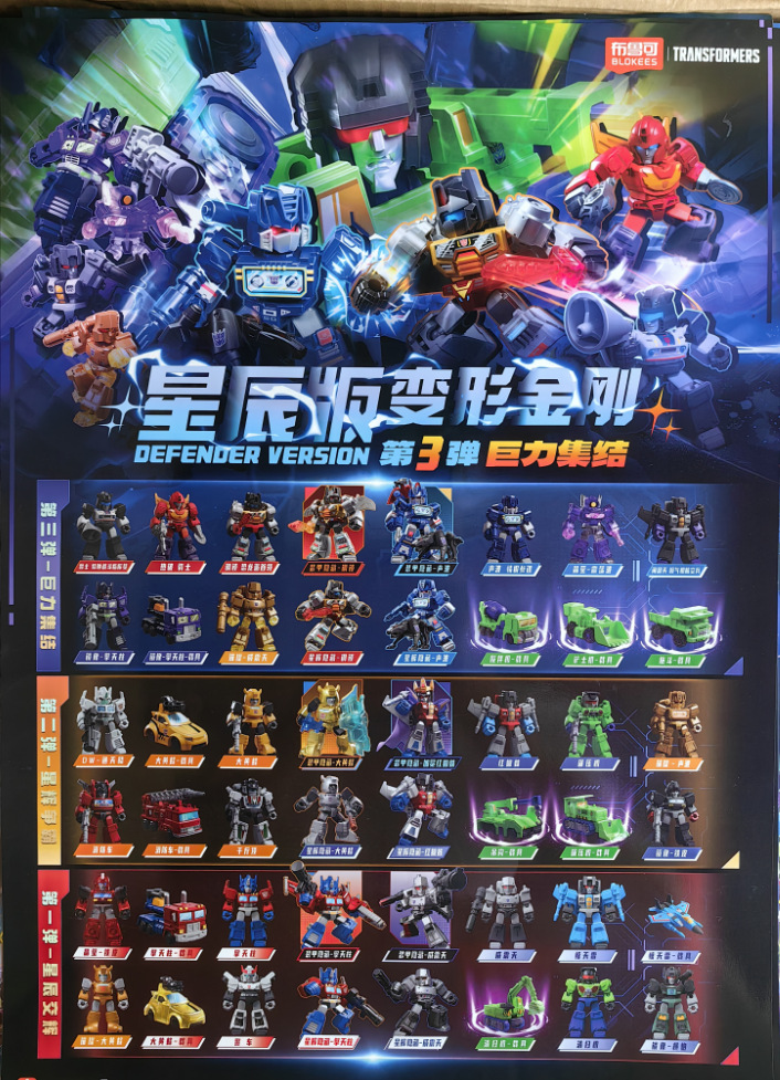 布鲁可变形金刚星辰版1-4弹积木人盲盒小颗粒拼装迷你手办玩具详情3