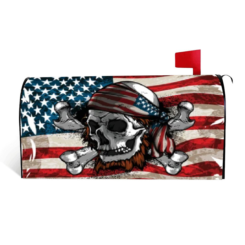 New cross-border elastic band Halloween decoration mailbox cover, Oxford cloth garden mailbox protection dust cover pic 8