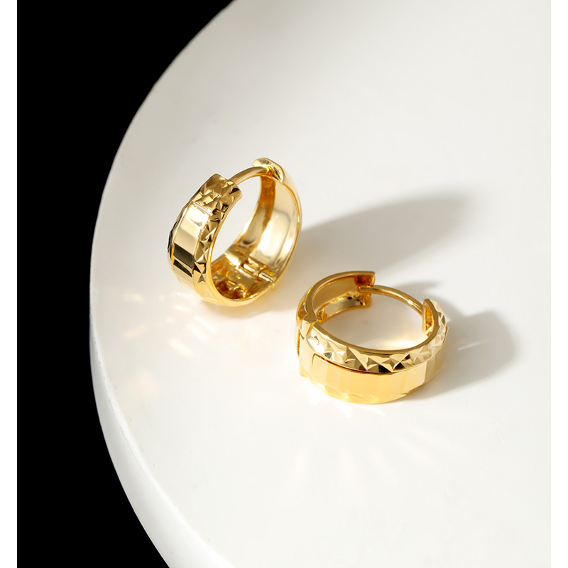 S925纯银耳环切面夏季基础小众极简耳饰百搭气质饰品女高级感耳钉详情27