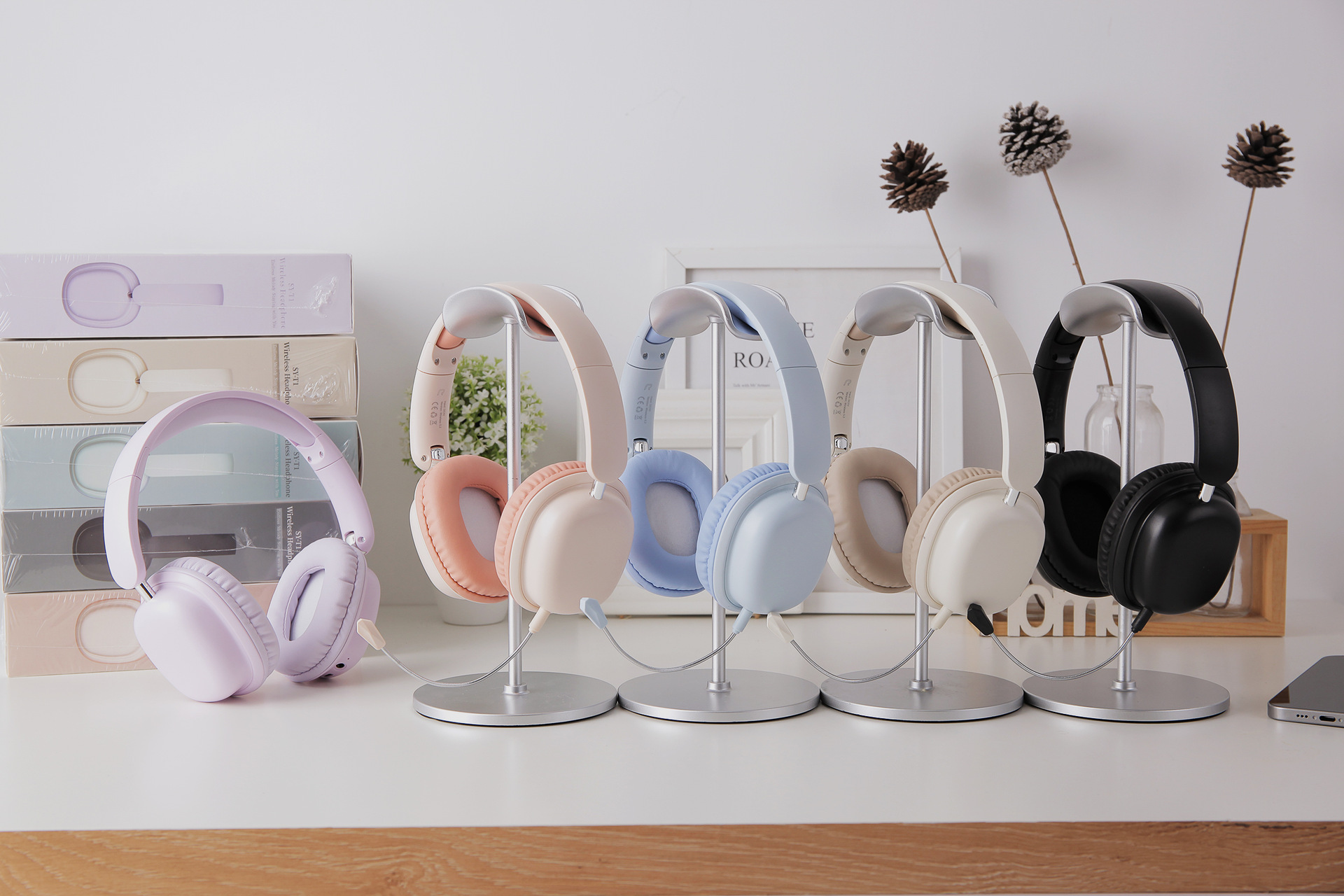 Cross-border new bestseller wireless headphones, Bluetooth gaming headphones, high-battery brand headsets, factory wholesale pic 3