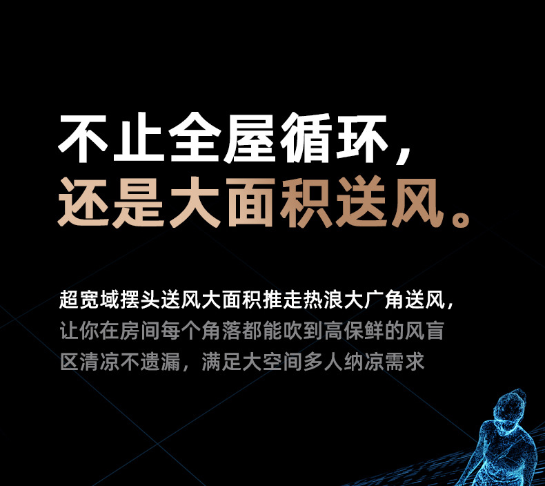 空气循环扇办公静音语音摇头落地扇家用遥控电风扇宿舍台立式风扇详情19