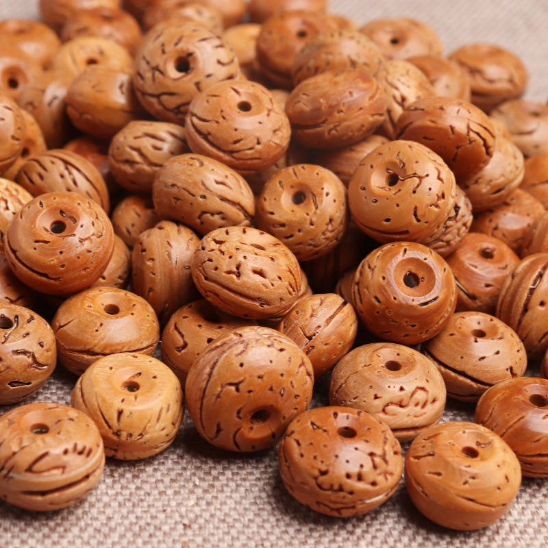 玲珑阁桃核 龙纹桃核 diy桃篮子 花边桃蓝摇篮桃篮儿童手链详情10