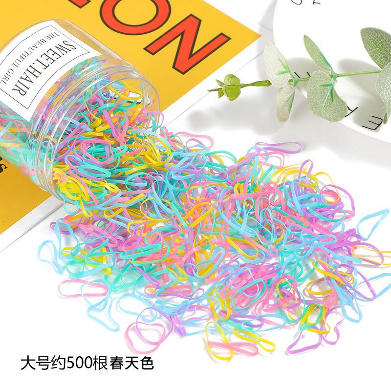 夏季成人橡皮筋高弹力一次性皮筋高马尾女孩发圈不伤发皮圈女批发详情5