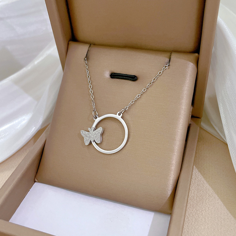 【通体钛钢】几何动物气质个性极简风炉内真金项链女ins锁骨链详情13