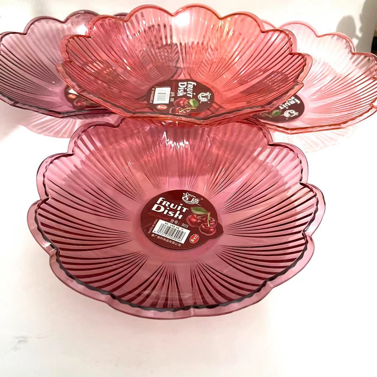 0937 transparent candy plate, snack plate, plastic plate, new style plate, new ingredient plate wholesale, 1 yuan, 2 yuan pic 2