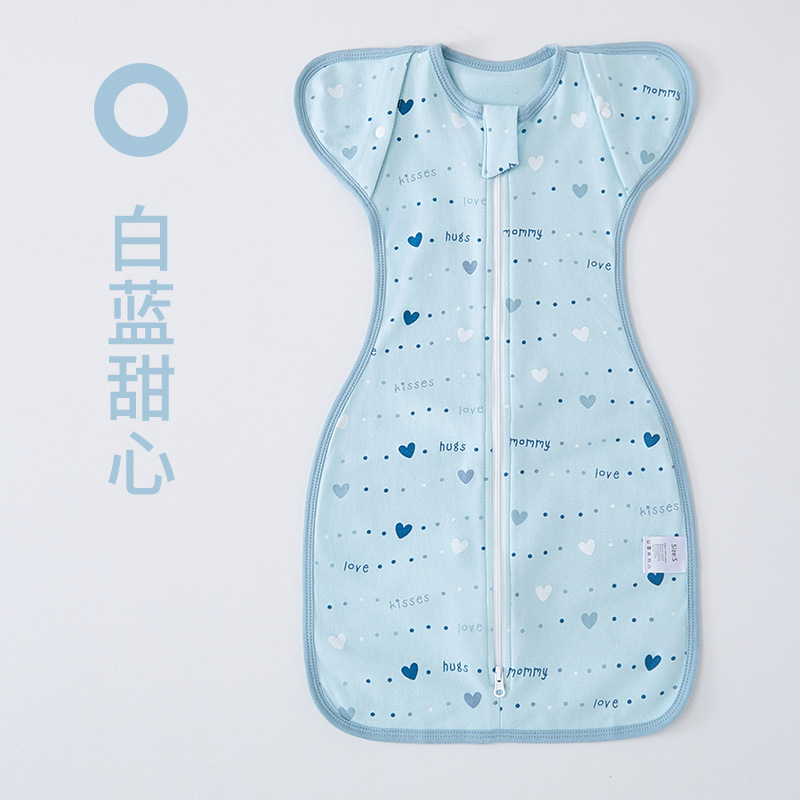 跨境夏季薄防惊跳包巾包巾包被新生儿用品a类待产包纯棉婴儿襁褓详情32