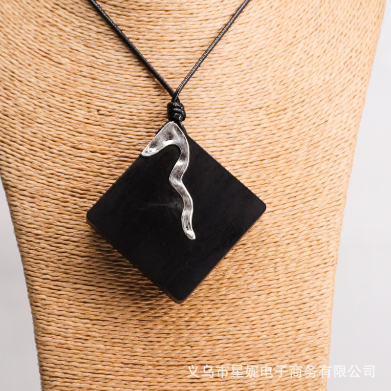 A592黑禅木项链