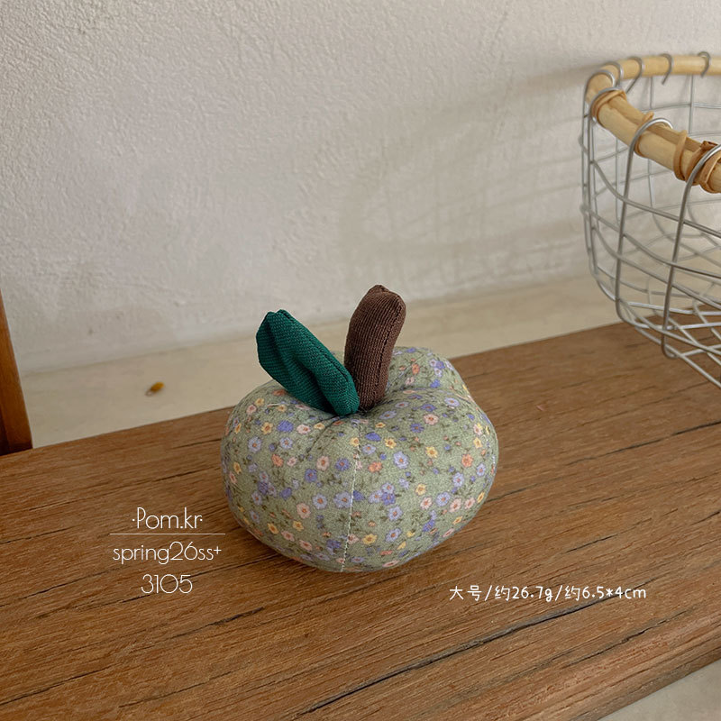 Spring new floral apple figurine, fabric handcrafted fruit-themed photography prop, InS-style room decoration item pic 8