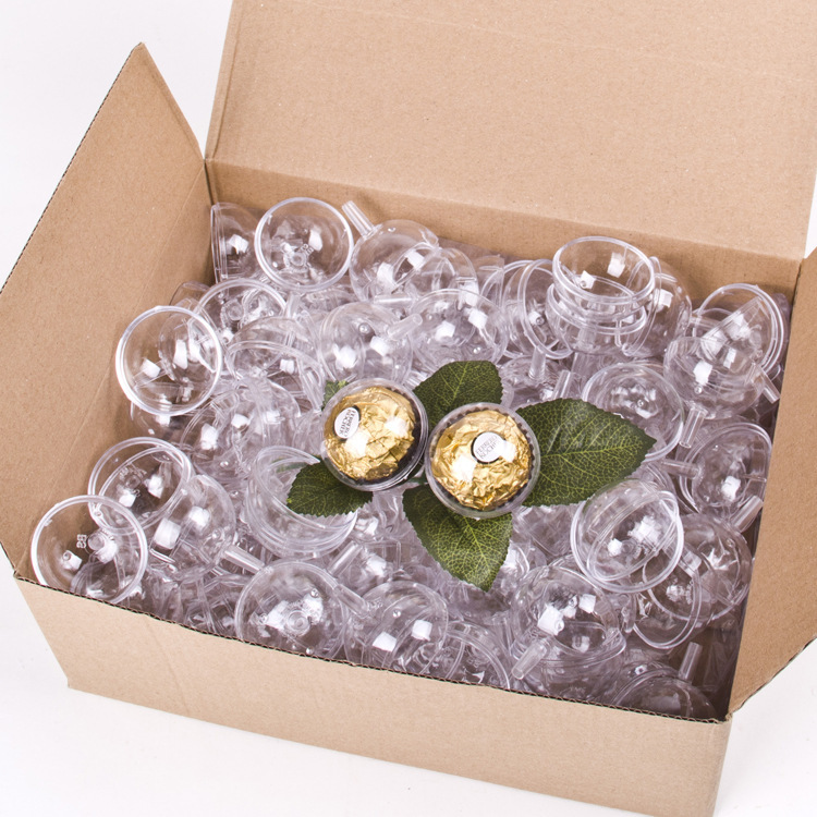 巧克力花托亚克力圆盖费列罗花束diy包装创意塑料水晶球情人节礼详情4