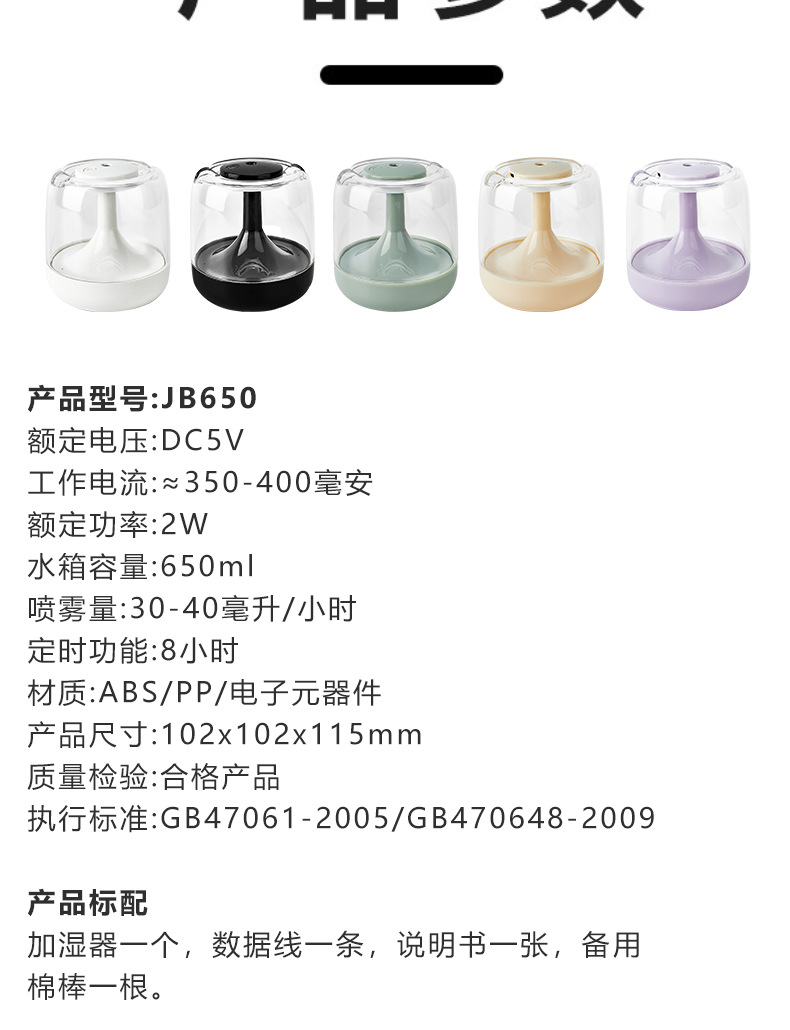 跨境迷你加湿器卧室用小型家用大喷雾香薰机 大雾量usb空气加湿器详情14