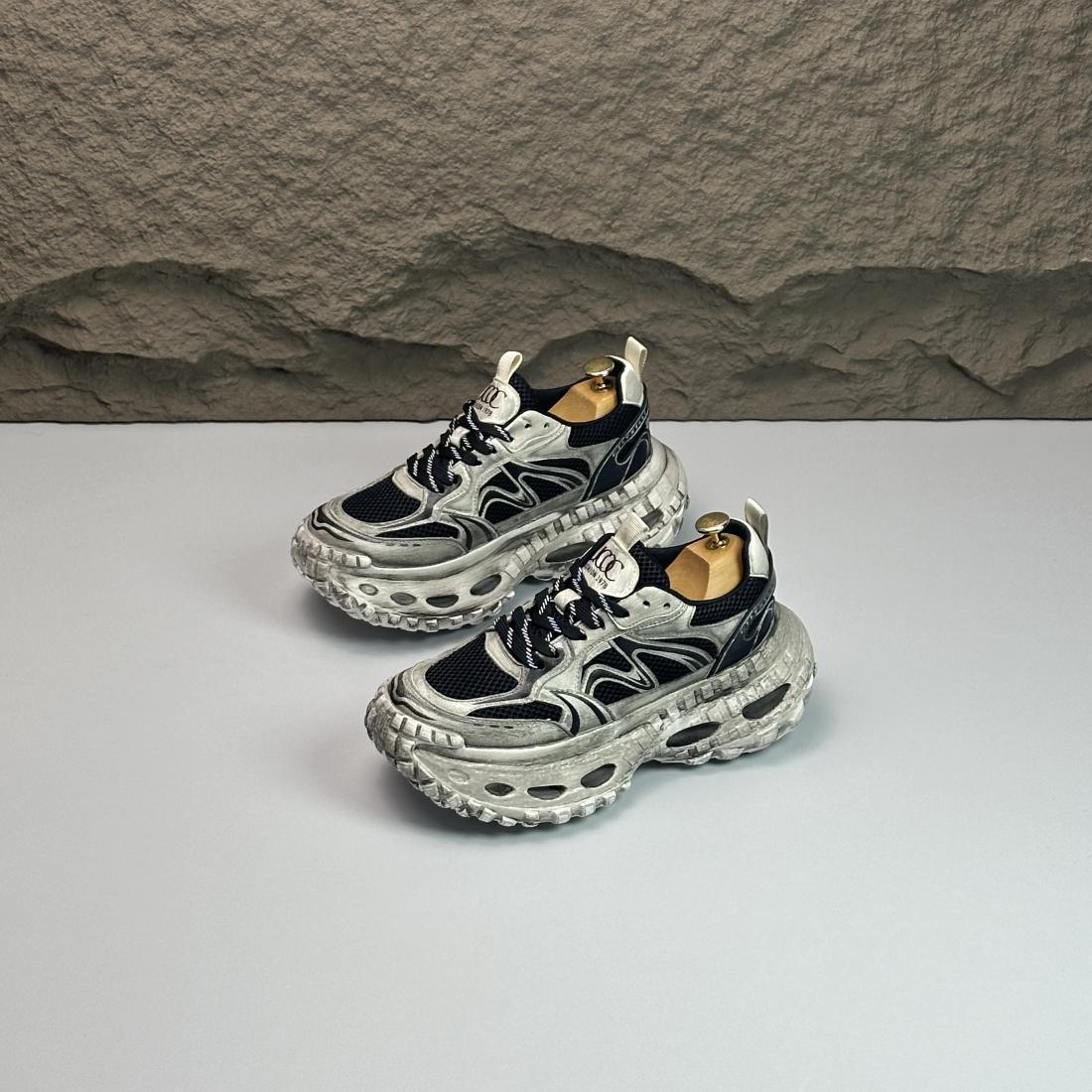 复古男士ins老爹鞋厚底休闲潮男百搭做旧款轮胎底青年时尚男鞋详情5