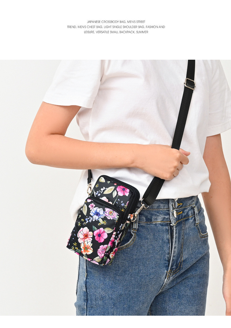 中年妈妈手机包手腕斜挎迷你小包包夏天百搭帆布包竖款零钱包便携详情26