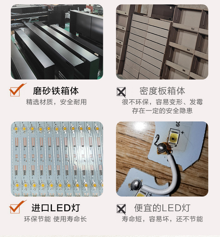 1.8/2.4米法式实木壁炉电视柜 家用别墅客厅仿真火焰取暖壁炉装饰详情4