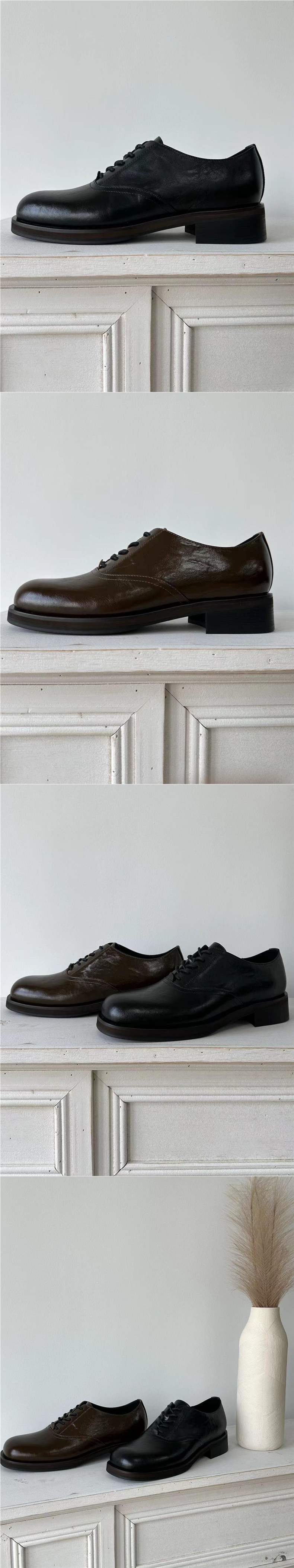 德比鞋同款Cleanfit厚底英伦方头皮鞋增高商务正装复古休闲皮鞋男详情1