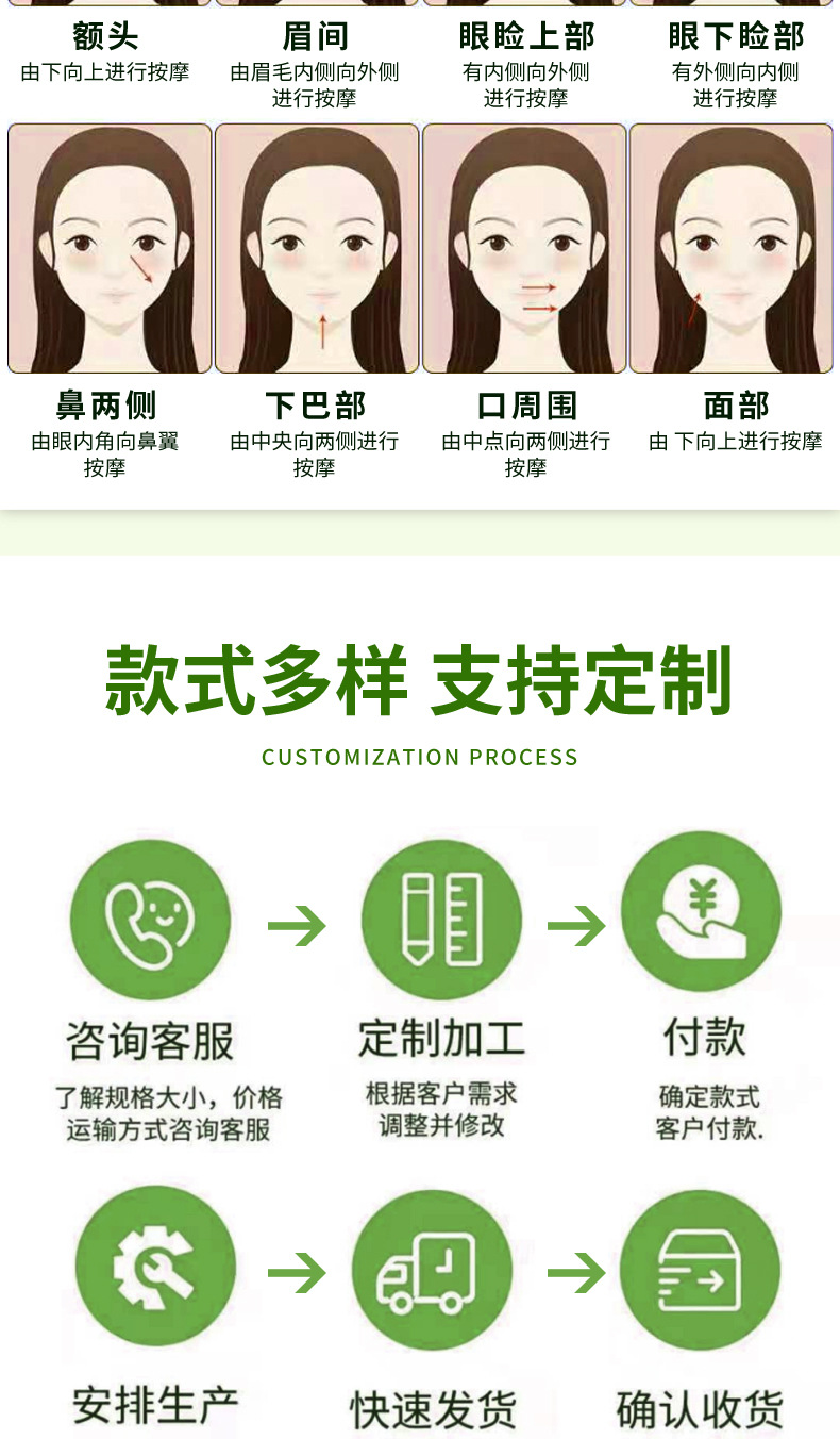 Xiuyan jade gua sha comb, copper gua sha board, moxibustion tools, new jade gua sha products pic 24