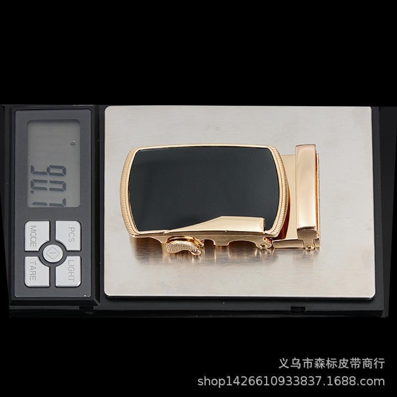 男士商务休闲皮带自动扣贴片合金LOGO打标腰带头个性配件厂家批发详情54