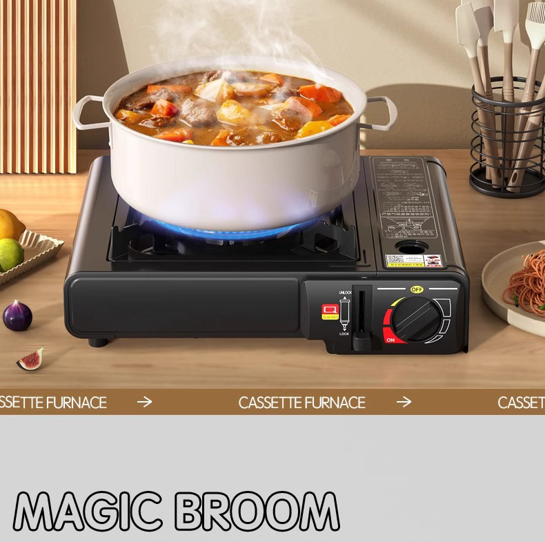 Gas stove, barbecue and hot pot integrated boiler, picnic stove, outdoor card magnetic stove, camping gas stove, energy-saving explosion-proof stove pic 21