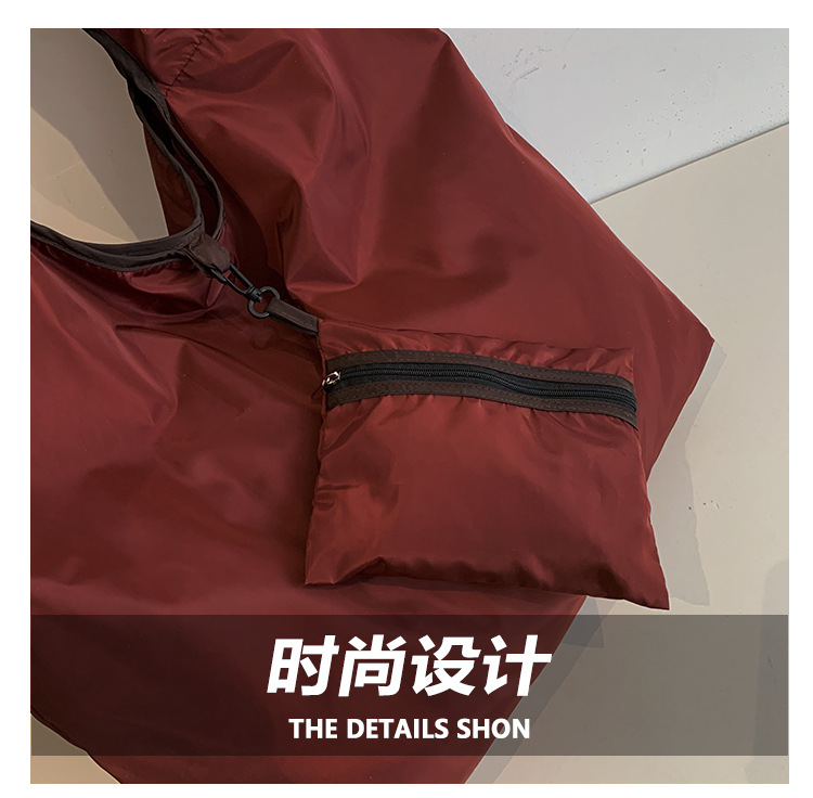 2026新款韩版折叠购物袋大容量收纳袋防水超市手提托特包环保布袋详情4