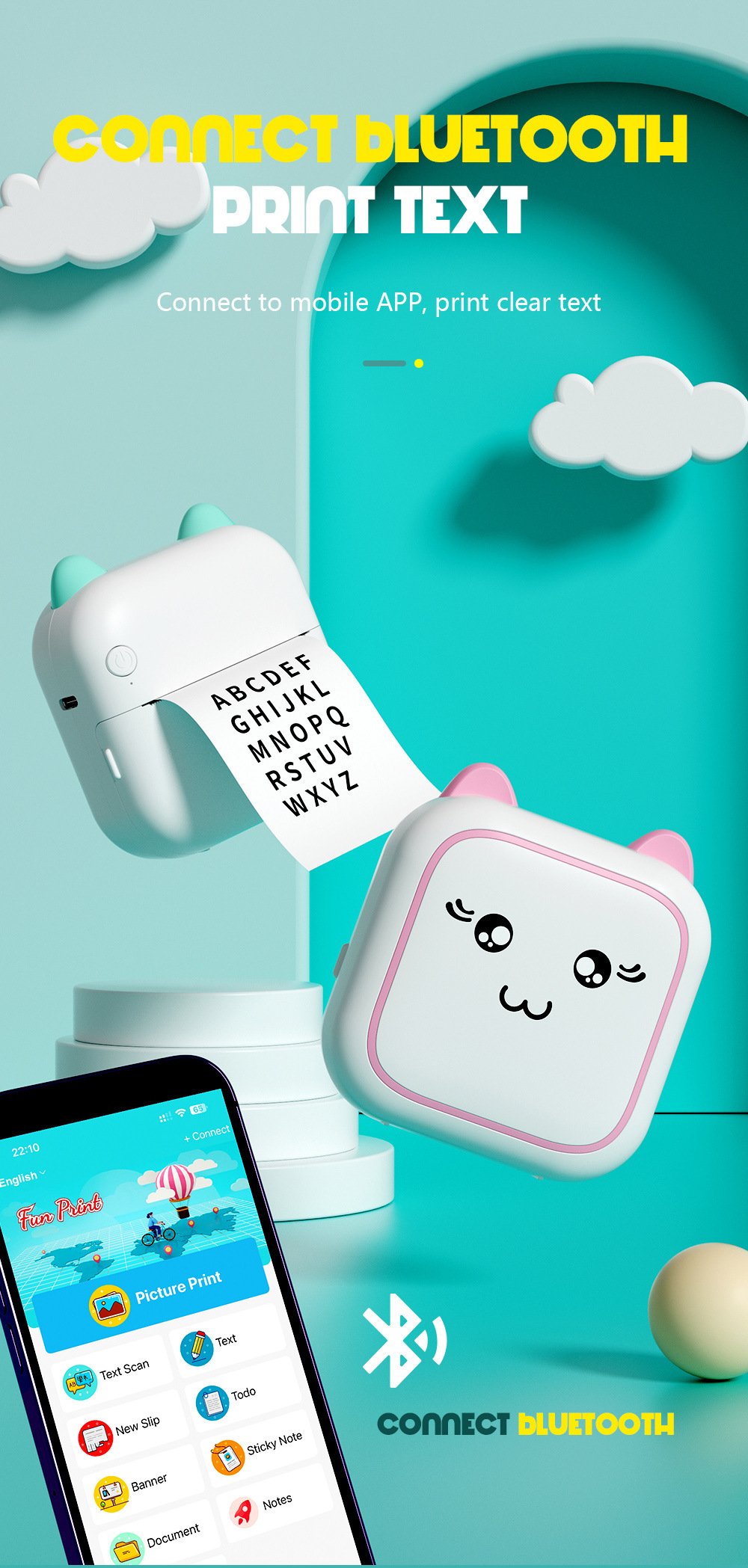 勋尘AI迷你照片打印机小标签打印机手账便签二维码蓝牙热敏打印机详情6