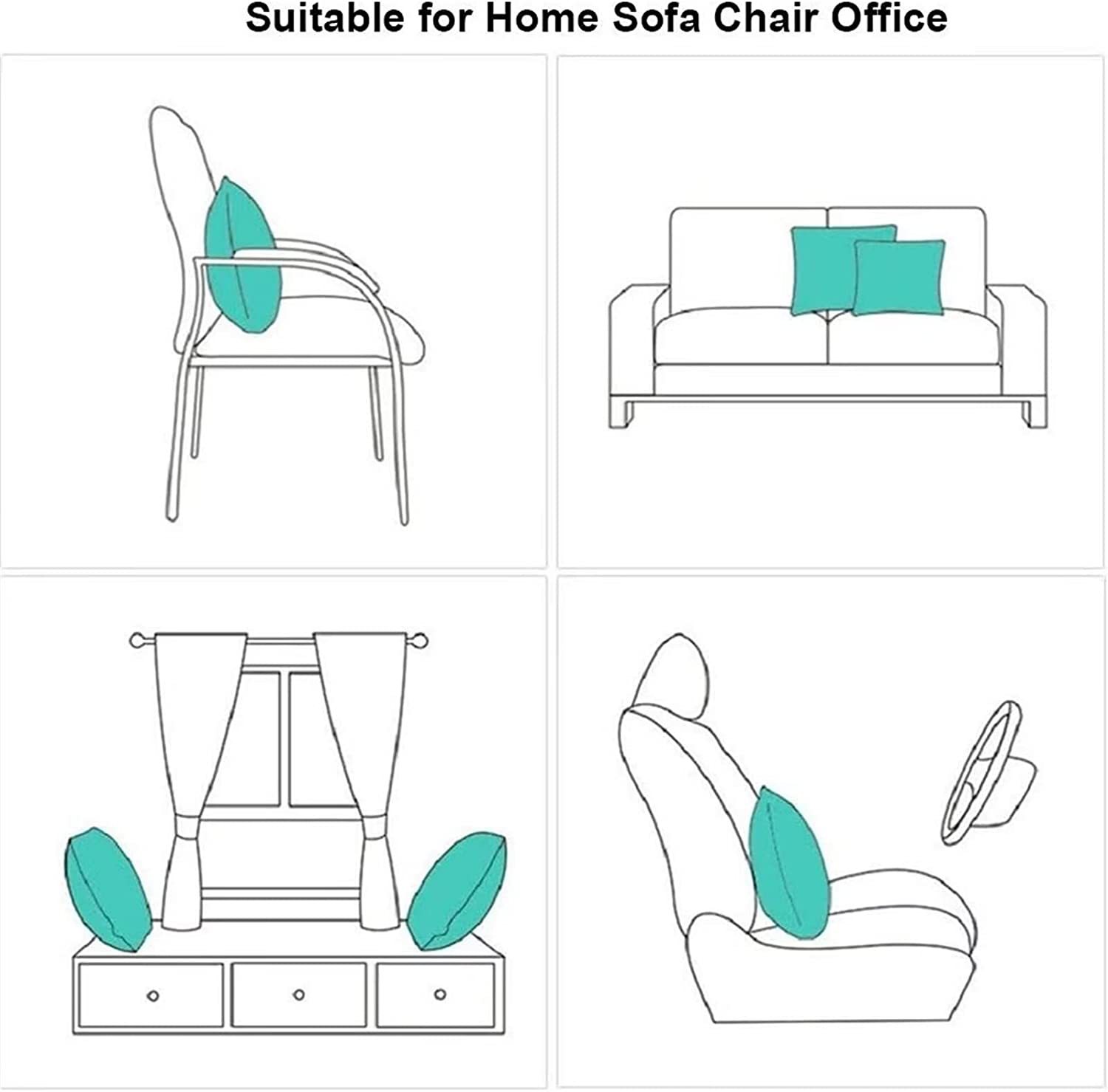 Amazon Cross-border's new black and white abstract line simple cushion cover for living room and office sofa linen pillowcase pic 29