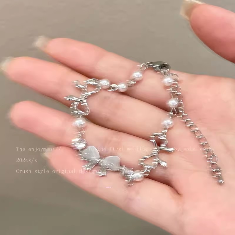 彩色多巴胺锆石手镯女设计感麻花扭结精致手链满钻双层叠戴手饰潮详情29