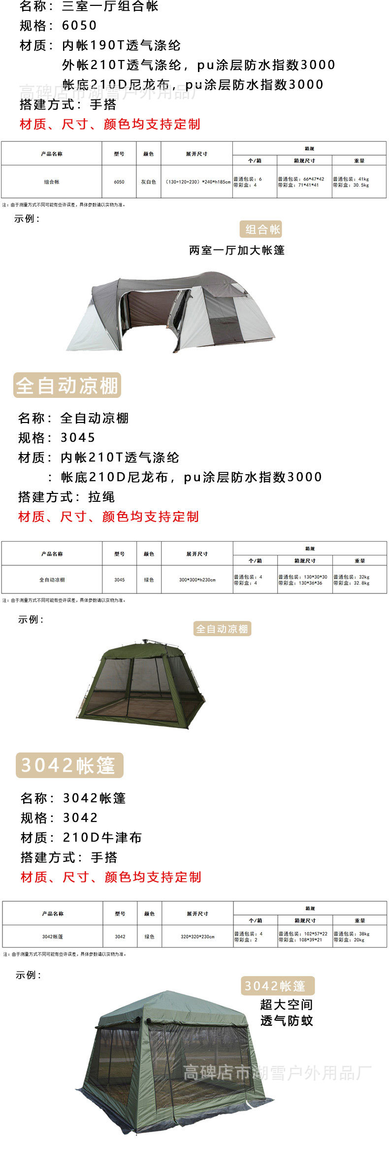 Outdoor tents, picnic camping tents, portable fully automatic tents, no need to set up, quick to open pic 3