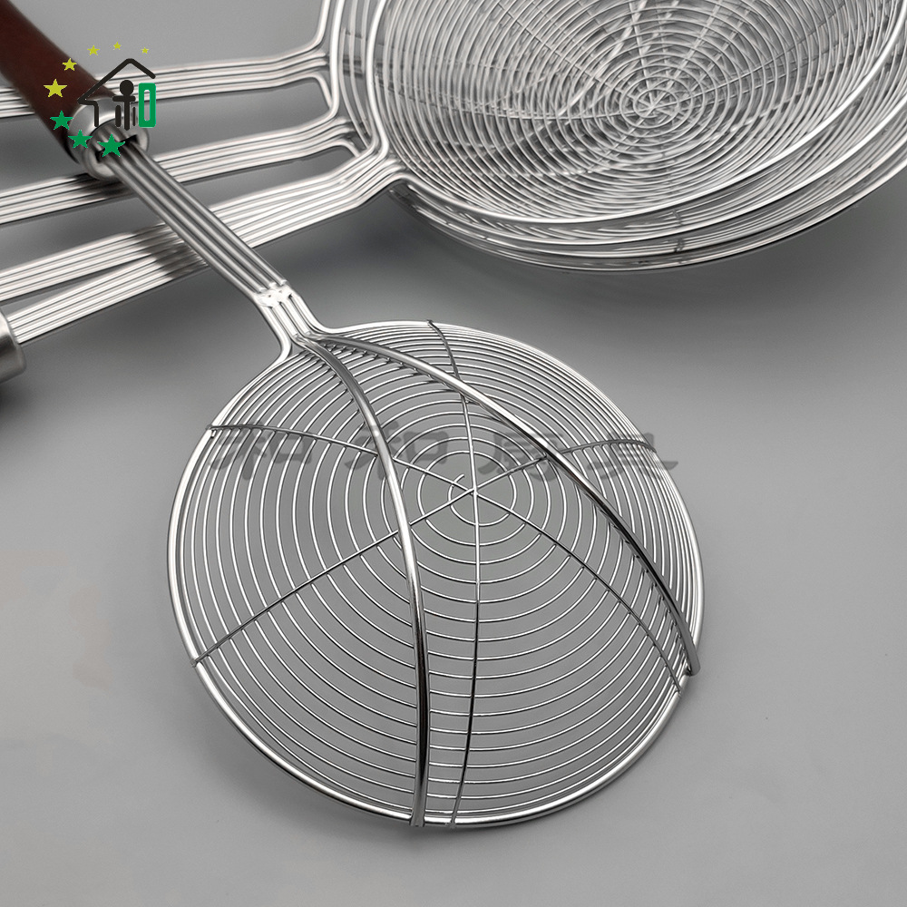 加厚无磁小蛮腰实木柄304不锈钢漏勺火锅线漏过滤网油炸捞面捞勺详情14