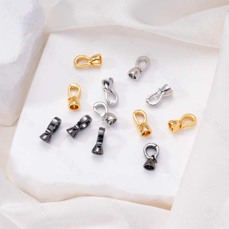 珍珠项链扣头镶锆喇叭扣万能扣收尾扣手链扣毛衣链diy珠宝配件详情19