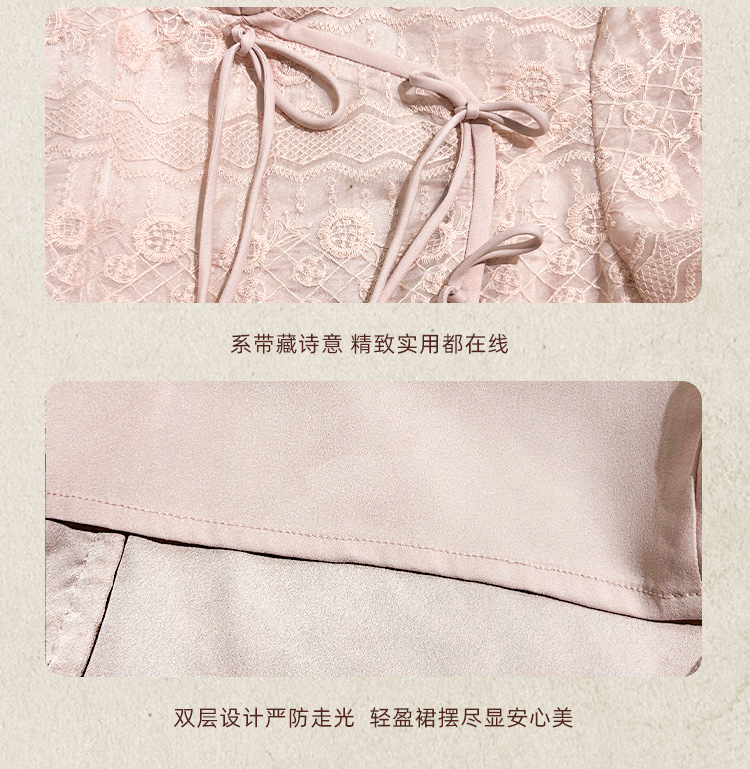 This new Chinese-style dress for women in summer is designed to slim the waist and make the figure look slimmer. It features a short-sleeved design and an improved cheongsam dress pic 8