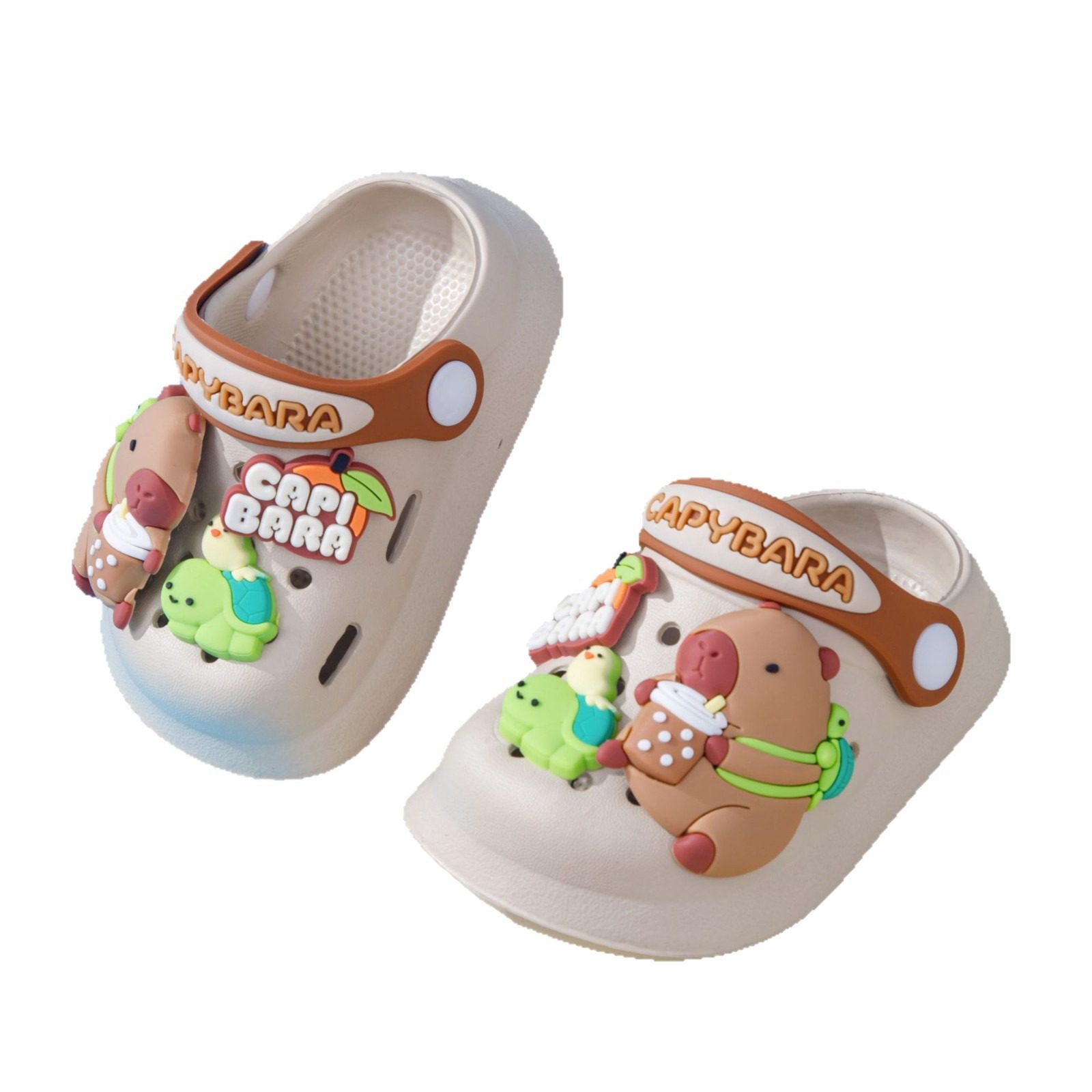 儿童多标洞洞鞋批发夏中大童男童女童卡通凉鞋透气小童宝宝凉拖女详情8