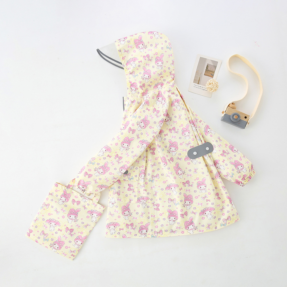 高品质库洛萌奥特儿童雨衣长款书包位大帽檐雨衣中小童雨披强防水详情33