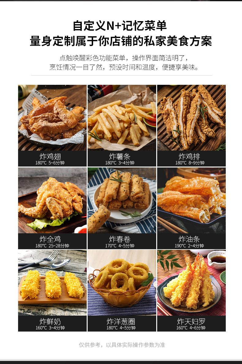OFE-226L触摸屏油炸锅双缸可翻转扁管加热易清洗精准控温炸炉详情7