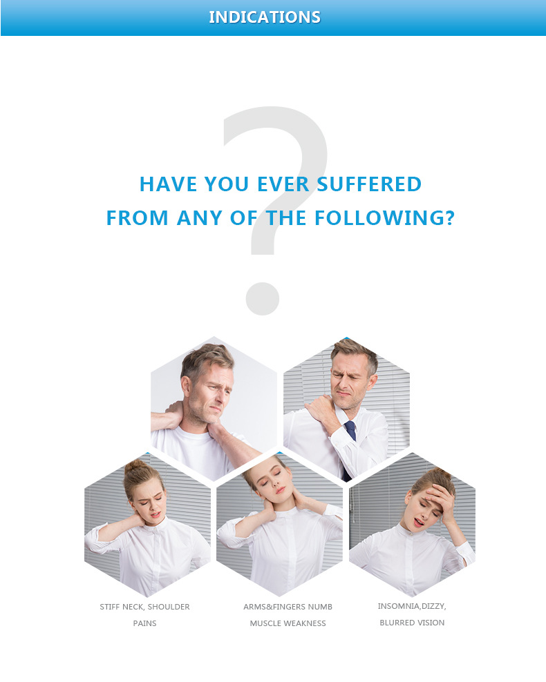 Cross-border air wave cervical traction device, home cervical inflatable traction and neck protection, high-force cervical support, cervical traction device pic 1