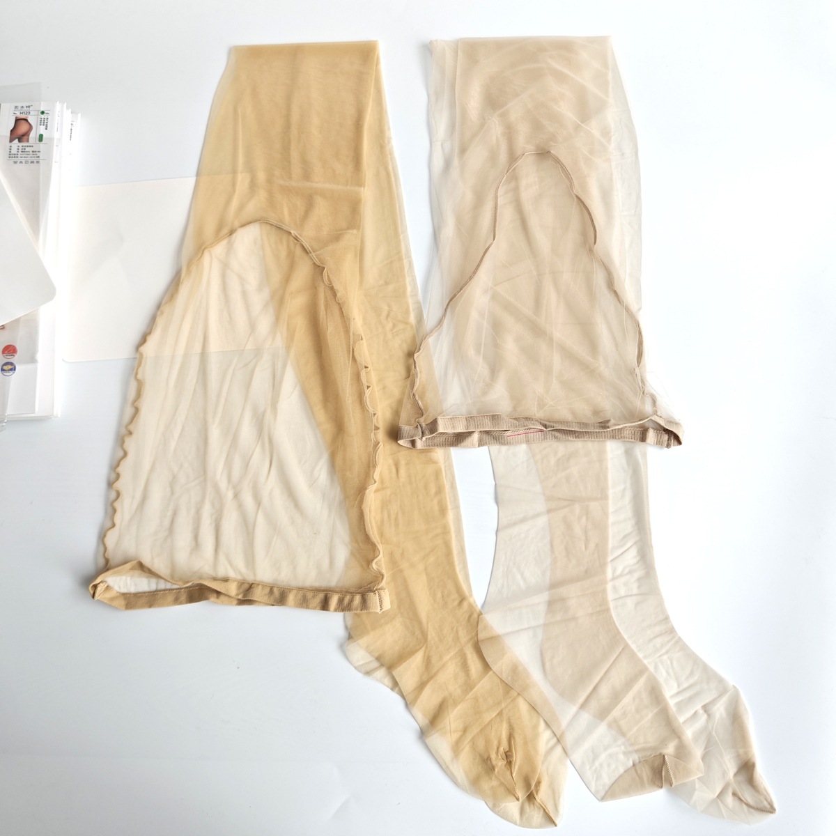 Huamuyan H123 fourth-generation ultra-thin stockings, sexy and smooth, transparent toe tips, 165-185cm, extended one-line crotch pic 4