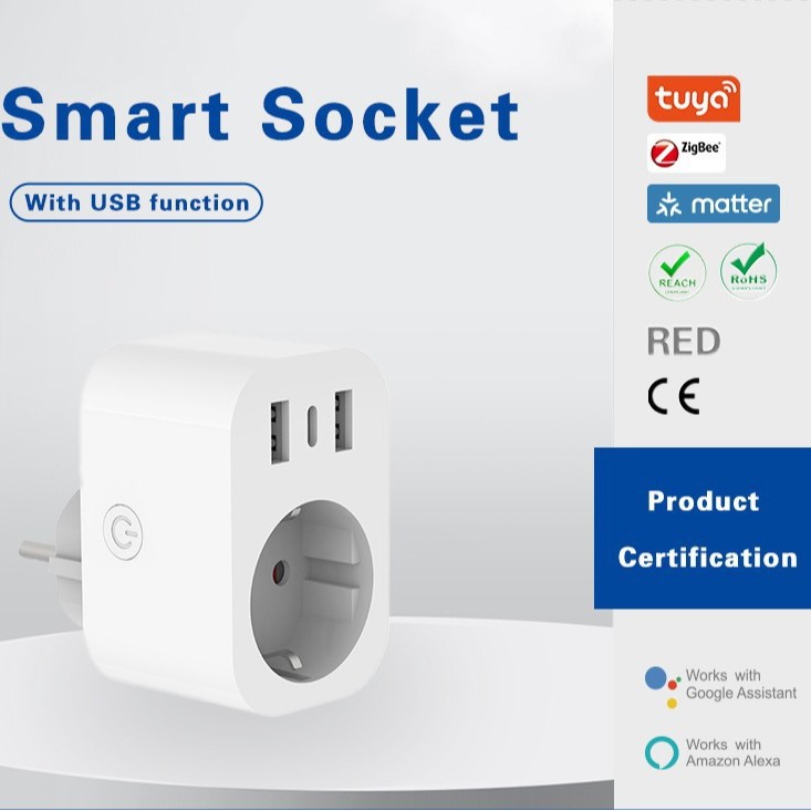 أداة التوصيل الذكي Wifi Wefi Wefi Europe Up: Up، Up، Up، Tuya Web pic 1